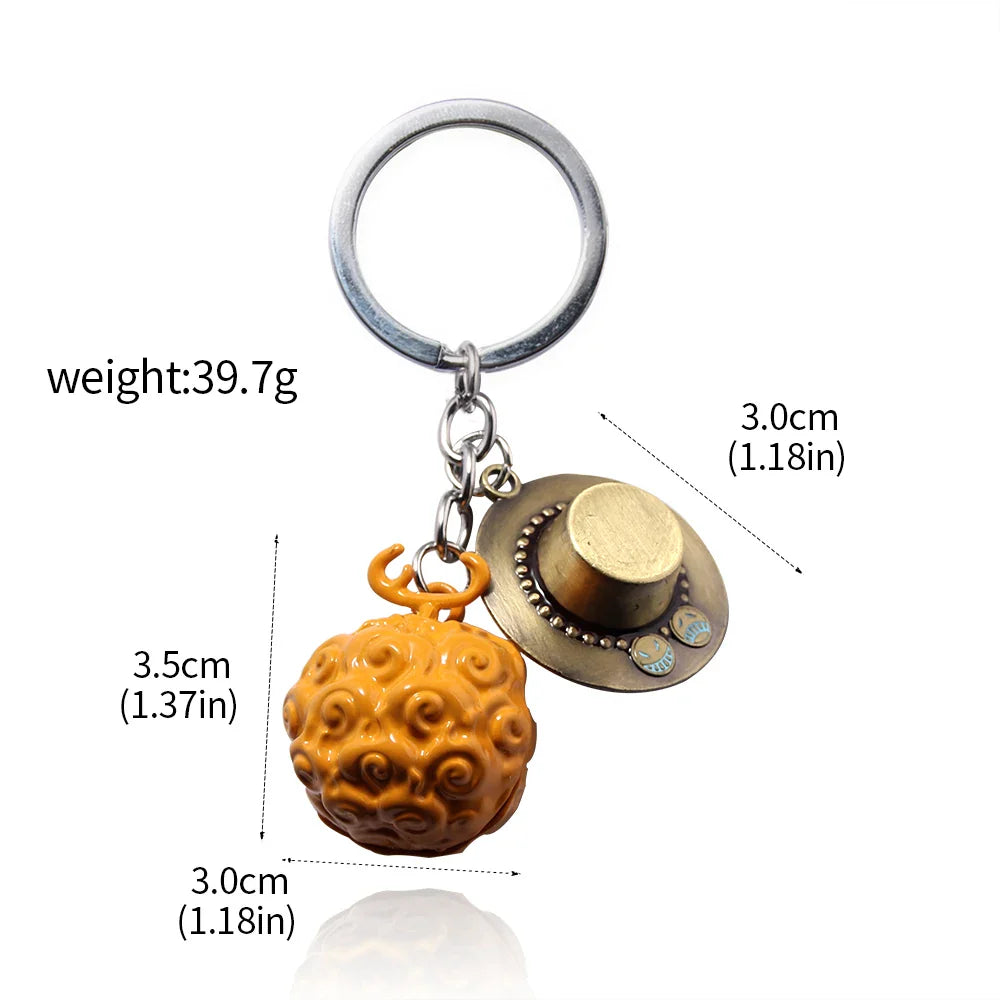 Anime Devil Fruit Keychain