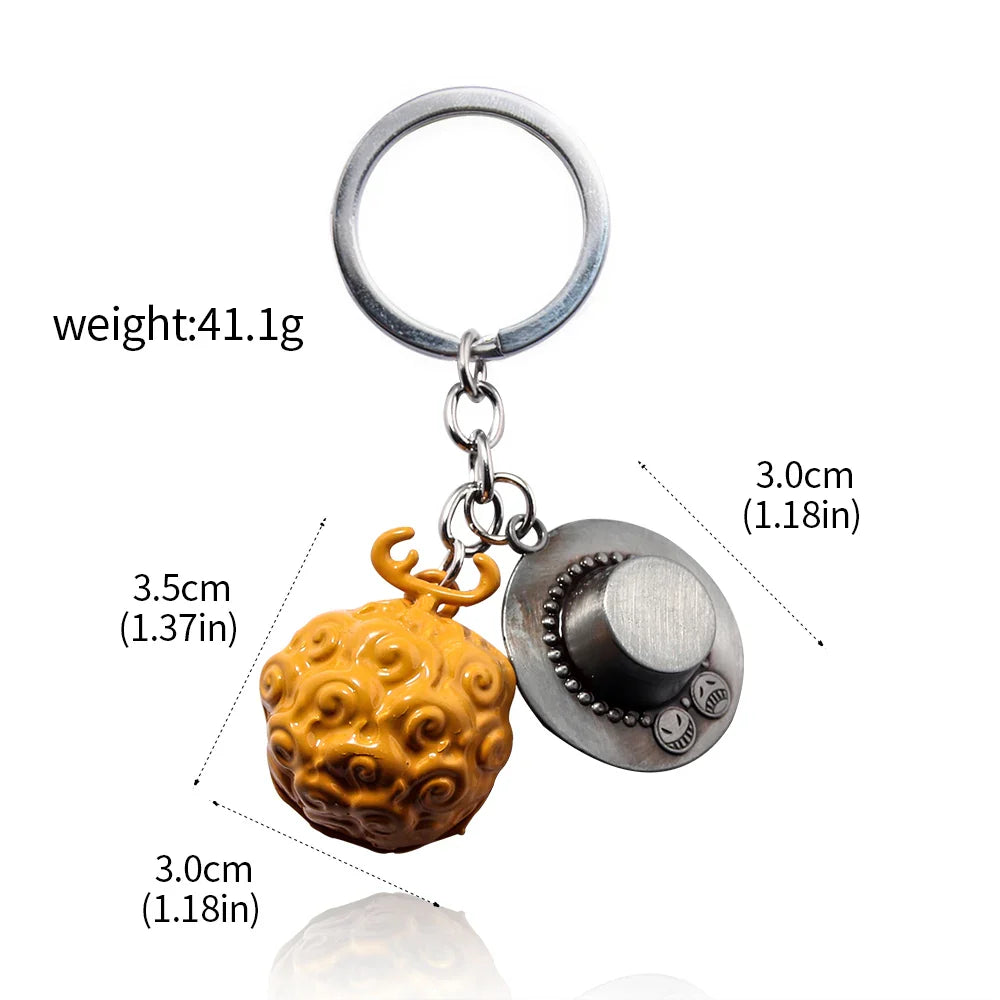 Anime Devil Fruit Keychain