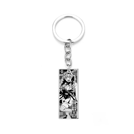 Demon Slayer Engraved Stainless Steel Keychain