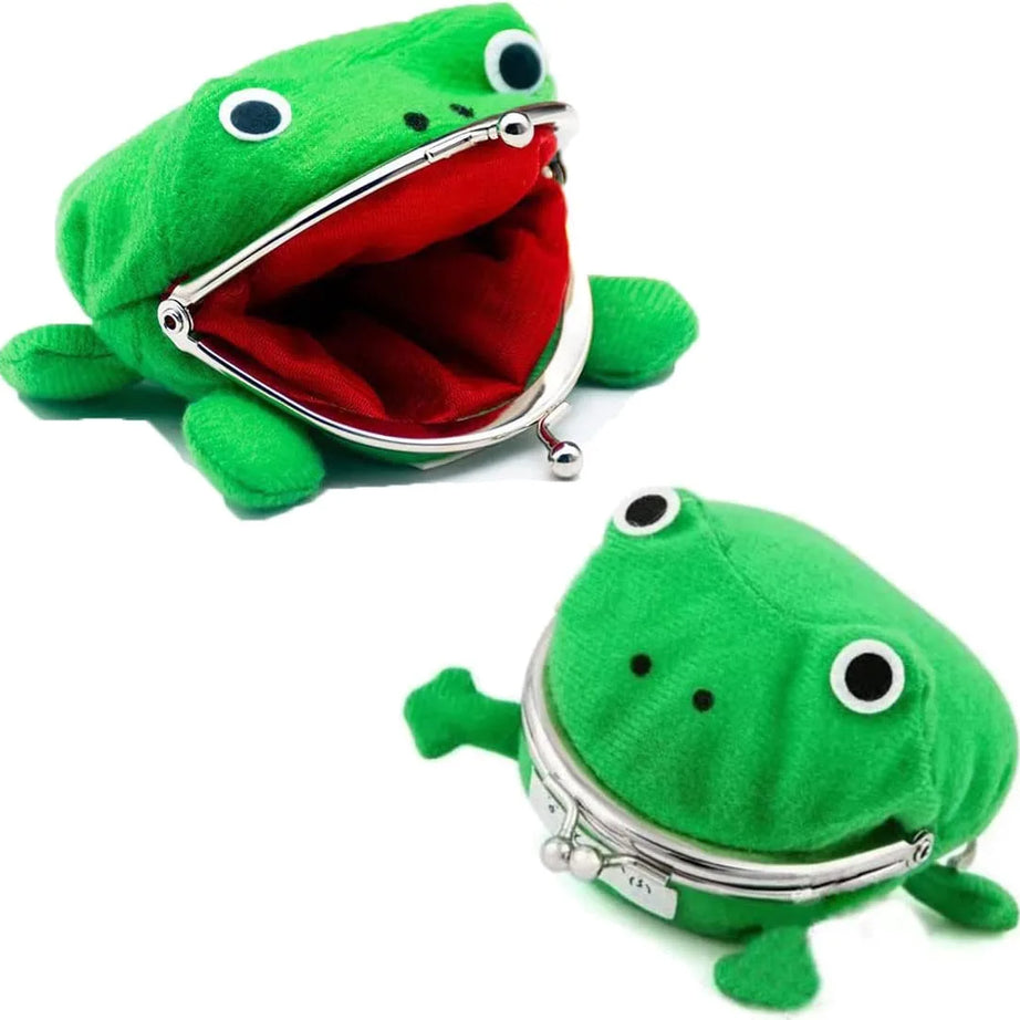 Plush Frog Coin Purse