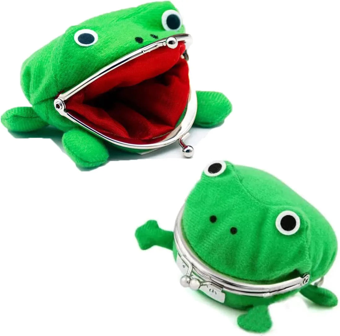Plush Frog Coin Purse