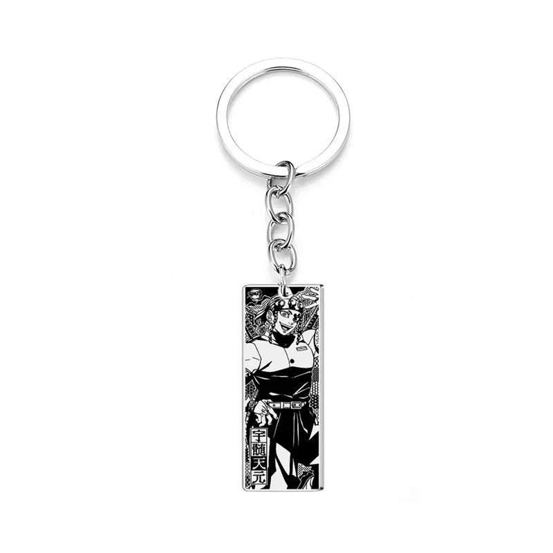 Demon Slayer Engraved Stainless Steel Keychain