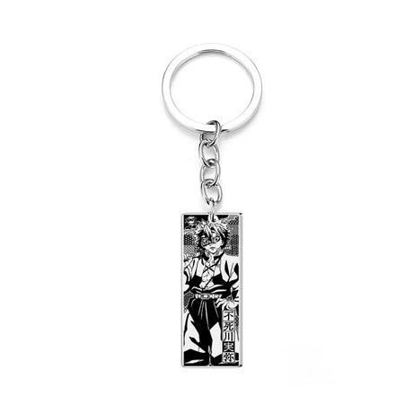 Demon Slayer Engraved Stainless Steel Keychain