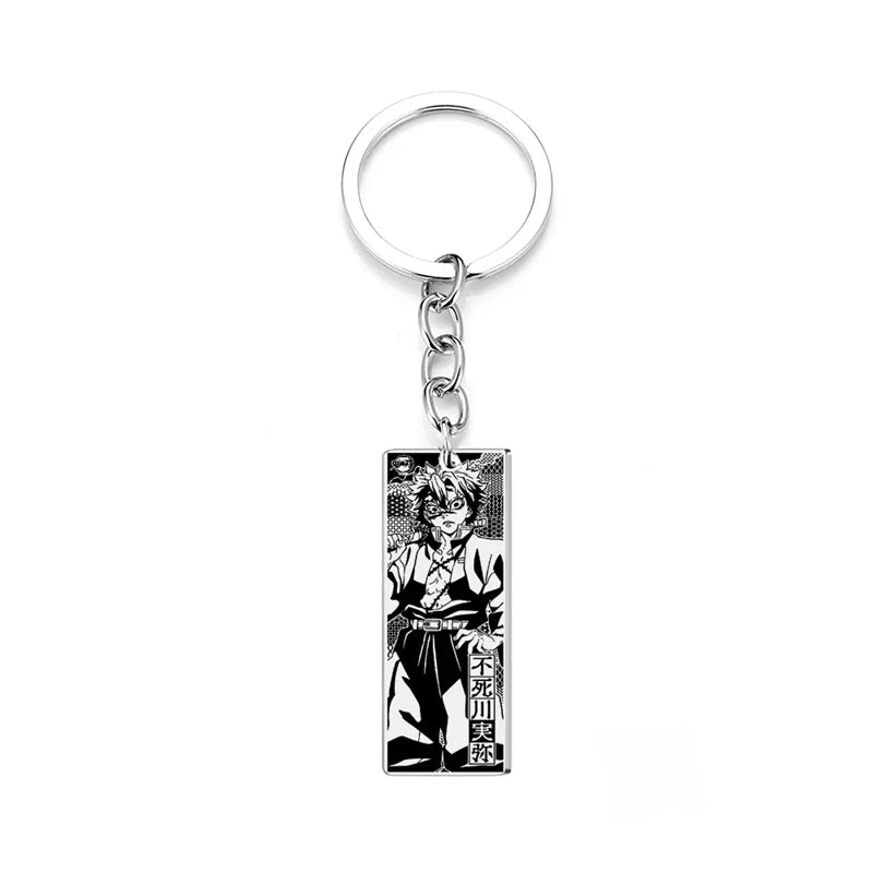 Demon Slayer Engraved Stainless Steel Keychain