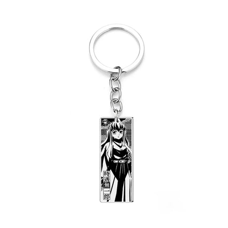 Demon Slayer Engraved Stainless Steel Keychain