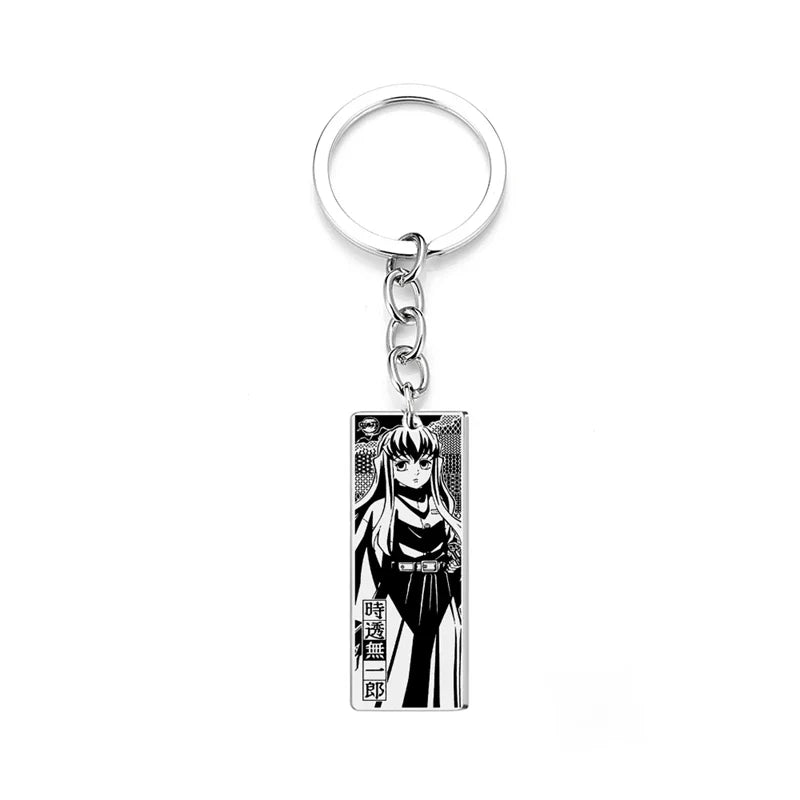 Demon Slayer Engraved Stainless Steel Keychain