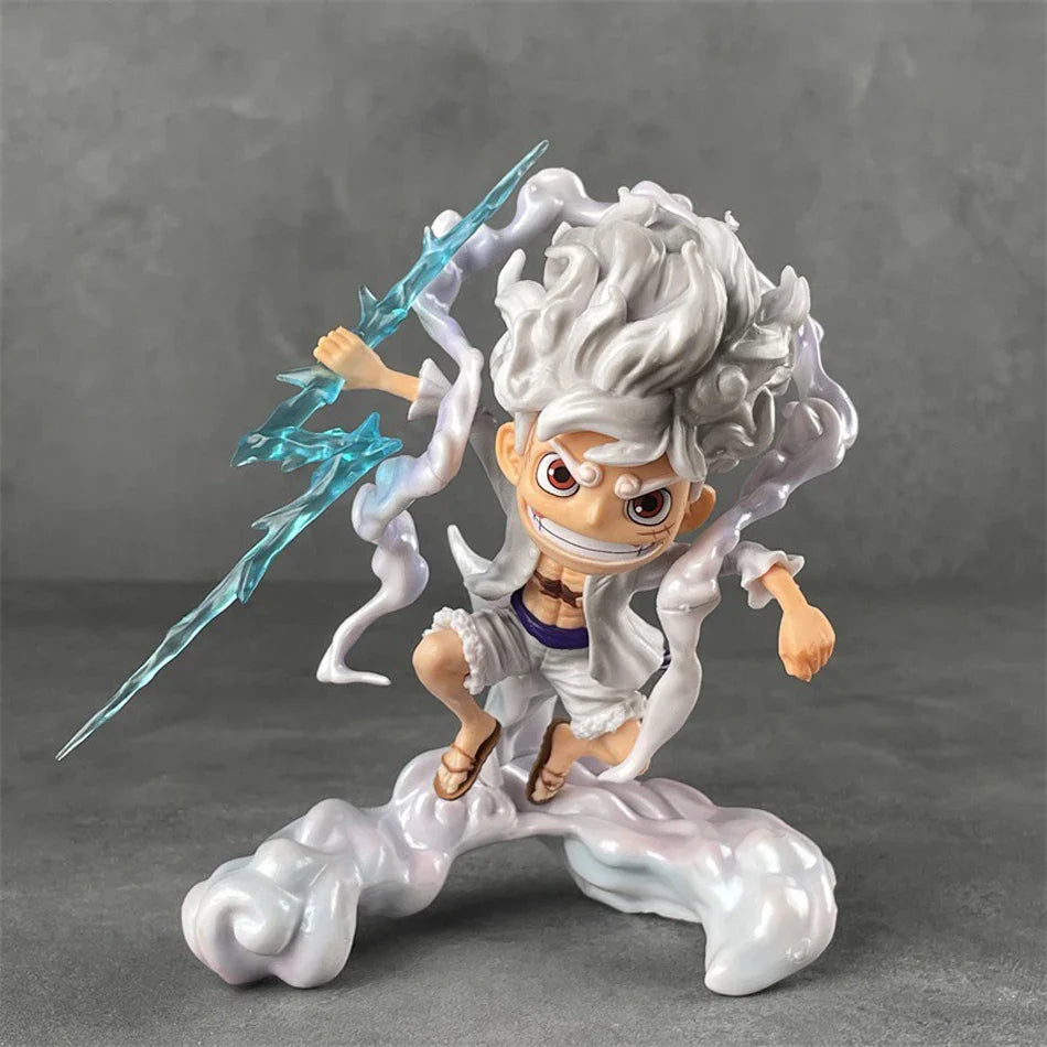 Sun God Nika Luffy Gear 5 Q Version Figure