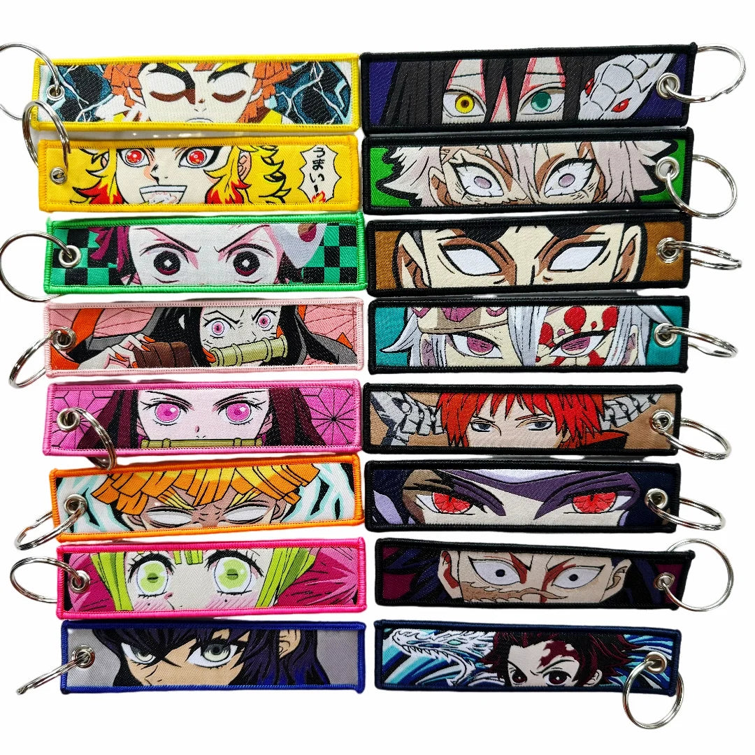 One Piece Anime Embroidered Keychain