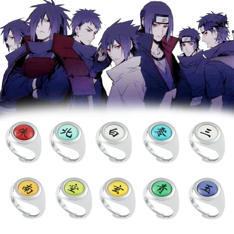 Naruto Akatsuki Cosplay Ring Set