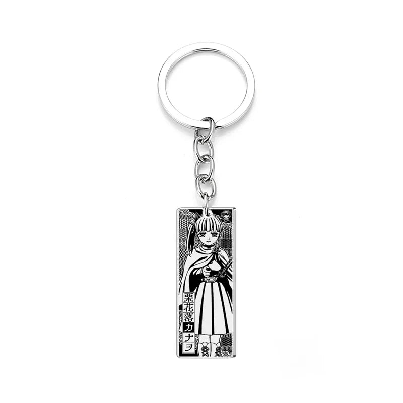 Demon Slayer Engraved Stainless Steel Keychain