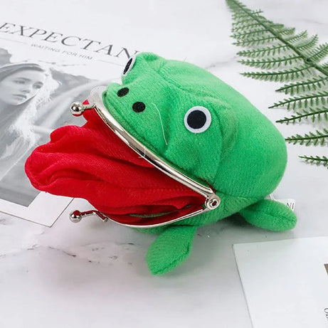 Plush Frog Coin Purse