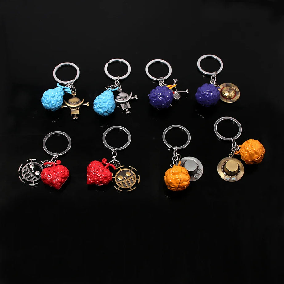 Anime Devil Fruit Keychain