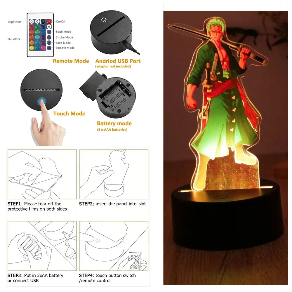 One Piece 3D LED Night Light