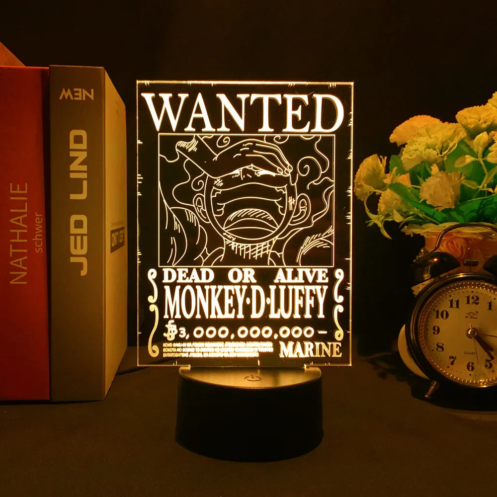 One Piece “Wanted” LED Night Light