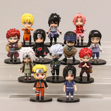 12Pcs Naruto Shippuden Q Version Figures Set