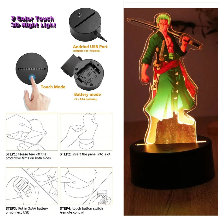 One Piece 3D LED Night Light