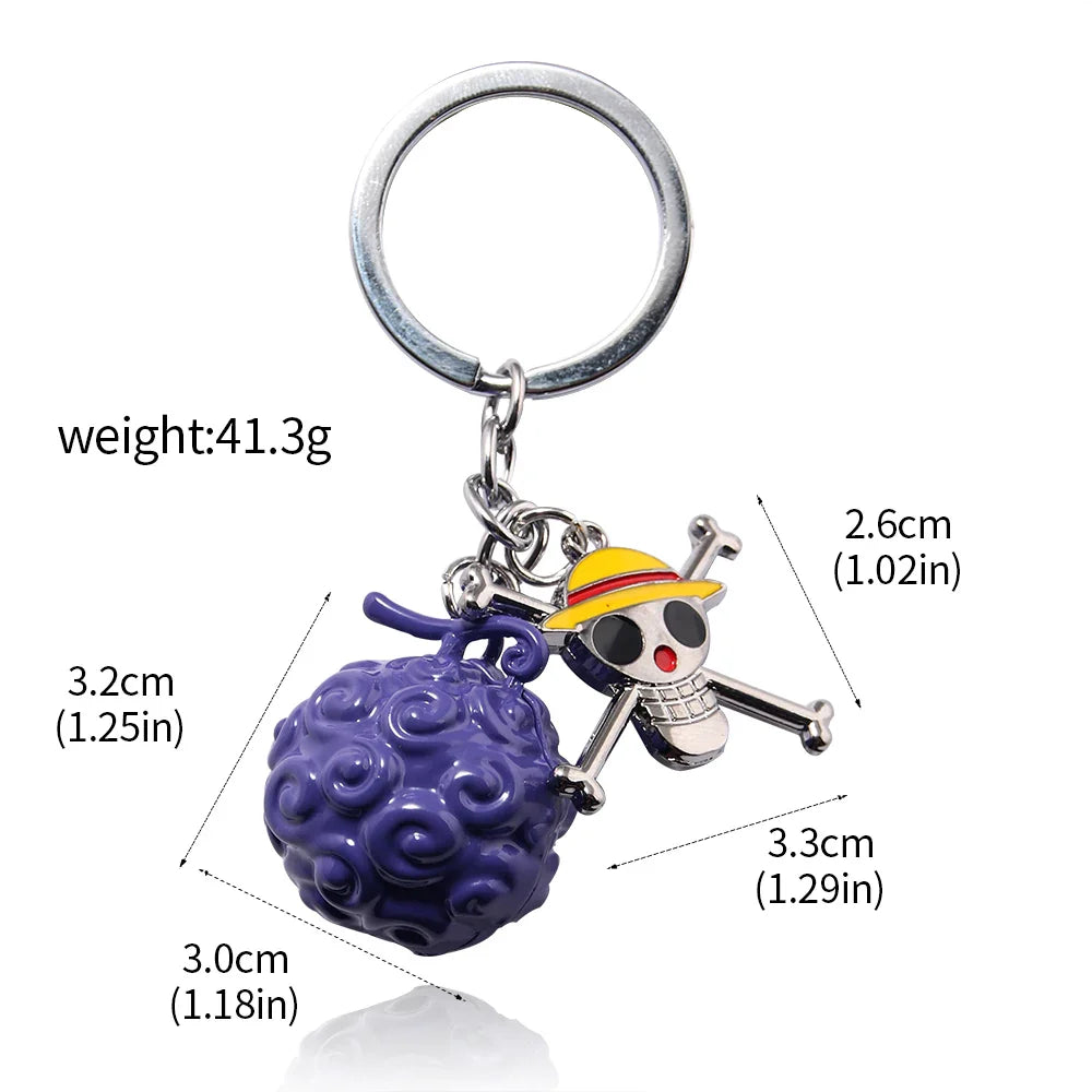 Anime Devil Fruit Keychain