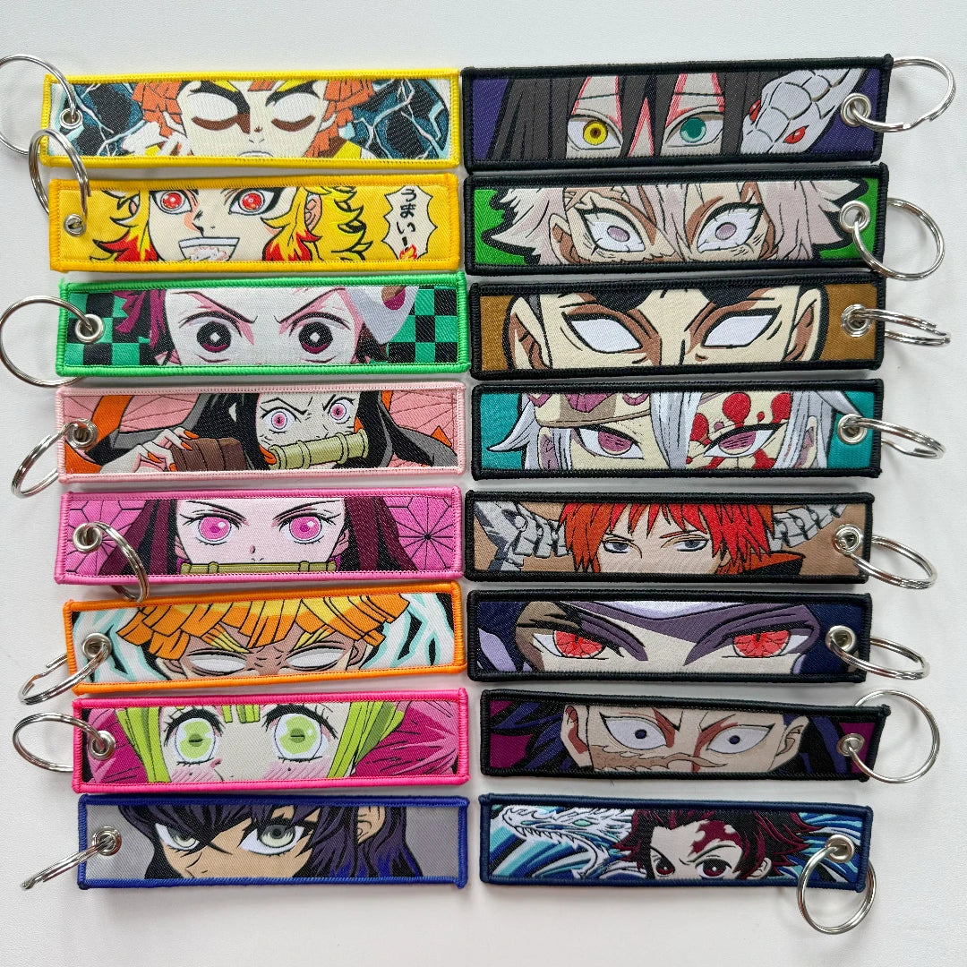 One Piece Anime Embroidered Keychain