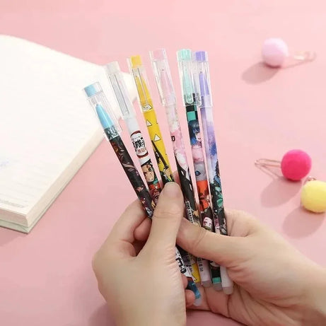 6Pcs Demon Slayer Gel Pens Set