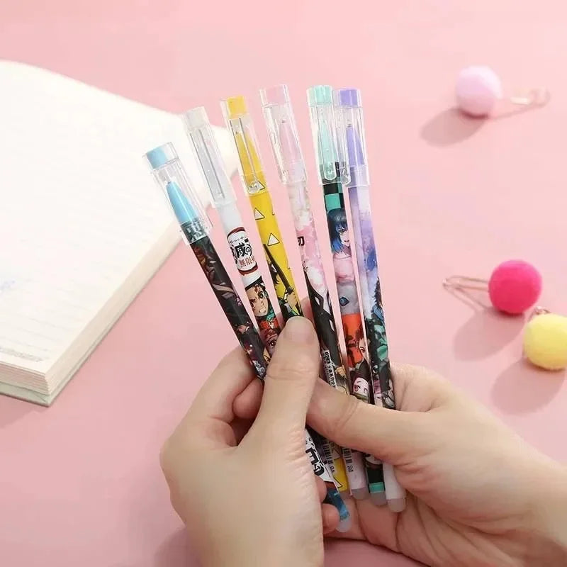 6Pcs Demon Slayer Gel Pens Set