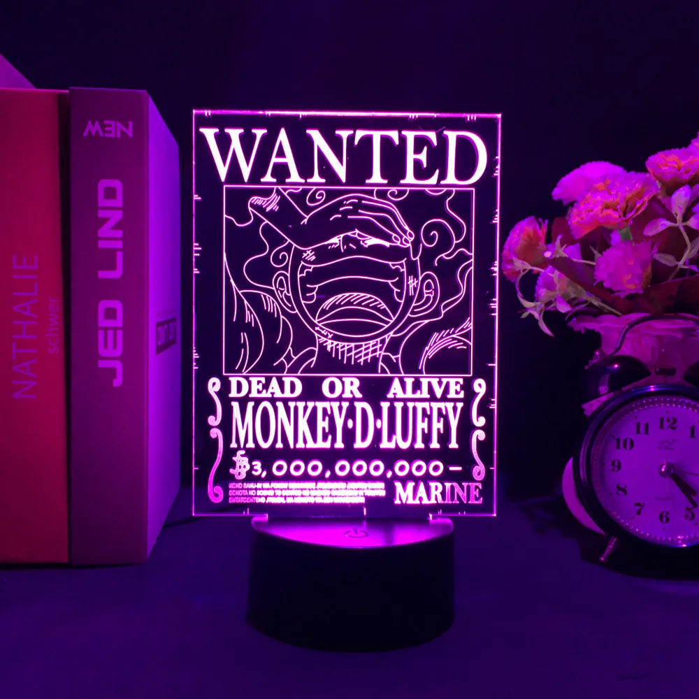 One Piece “Wanted” LED Night Light