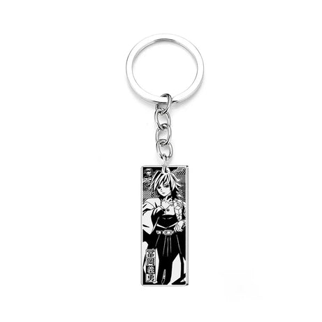 Demon Slayer Engraved Stainless Steel Keychain