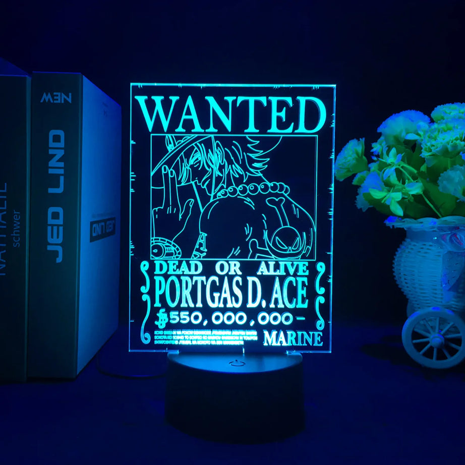 One Piece “Wanted” LED Night Light