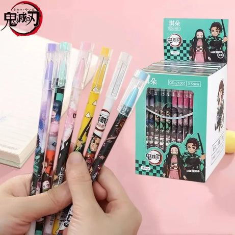 6Pcs Demon Slayer Gel Pens Set