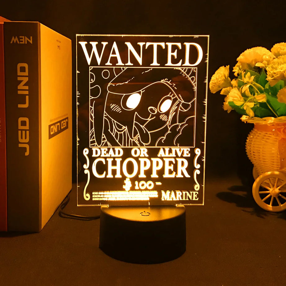 One Piece “Wanted” LED Night Light